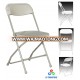 Plastic folding chair for party event