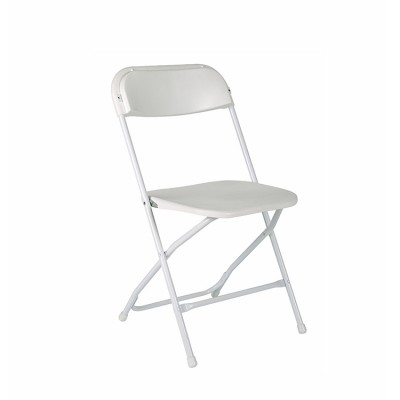 Cheap Wholesale Outdoor Garden White/black Garden Use Plastic Folding Chair For Parties Wedding Folding Chairs Plastic